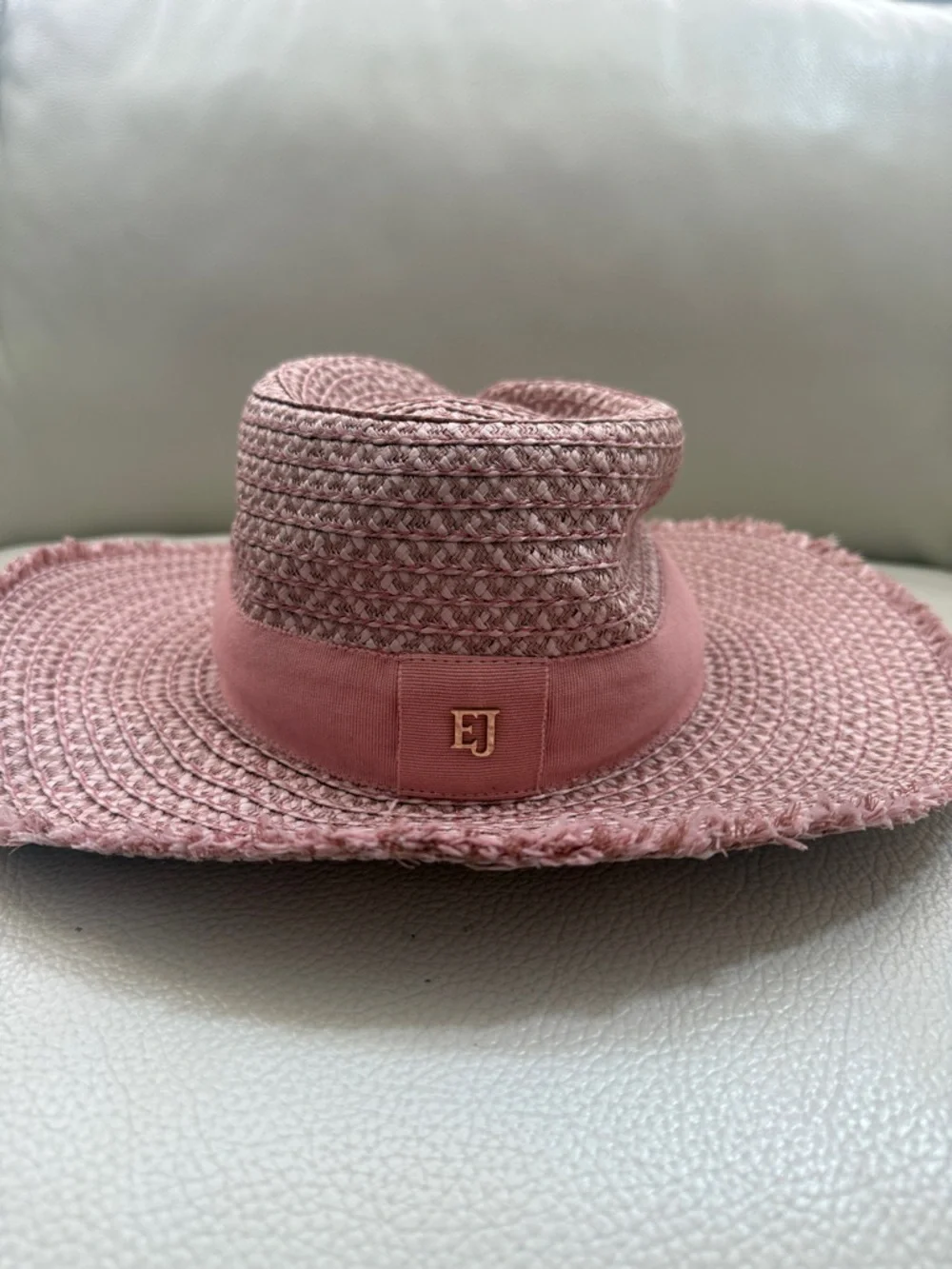 NEW Eric Javits Look Again Packable Blush Fedora - Picture 9 of 10